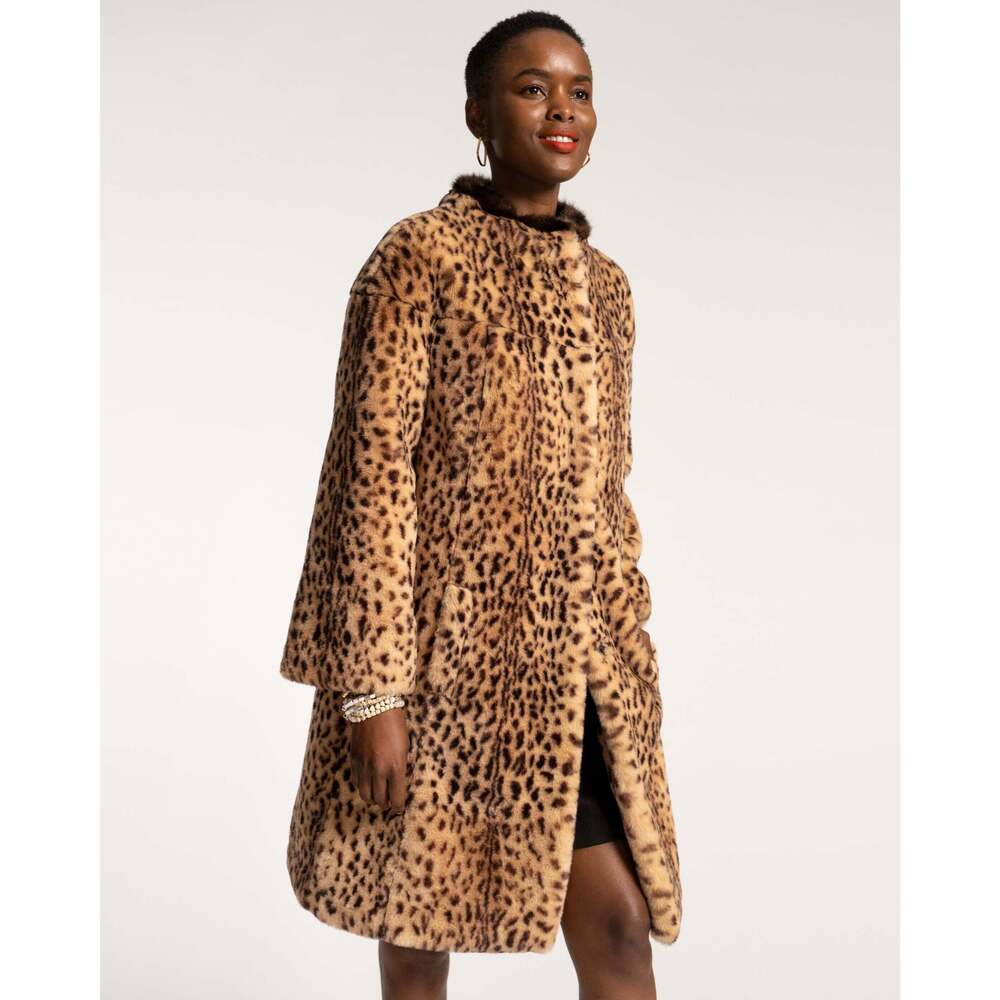 Frances Valentine Leopard Print Coat